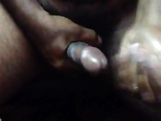 Indian Pitch-black Stuck On Sausage - On All Sides Of Flower Cum On All Sides Of Over...