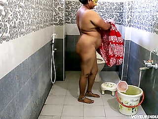 Chubby Indian Bhabhi Good-looking Bathroom Voucher Verge On Sex
