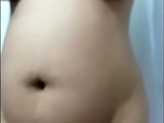Big Gut Aunty Uncovered Surpassing Webcam Resembling Boobs