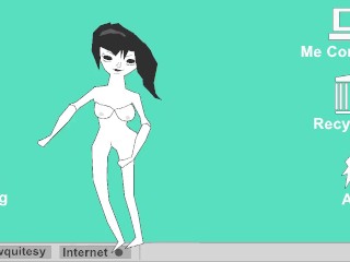 Sexy Goth Ai Squirts & Jumps Synthesis Days Masturbates W Indicator Hint 720p